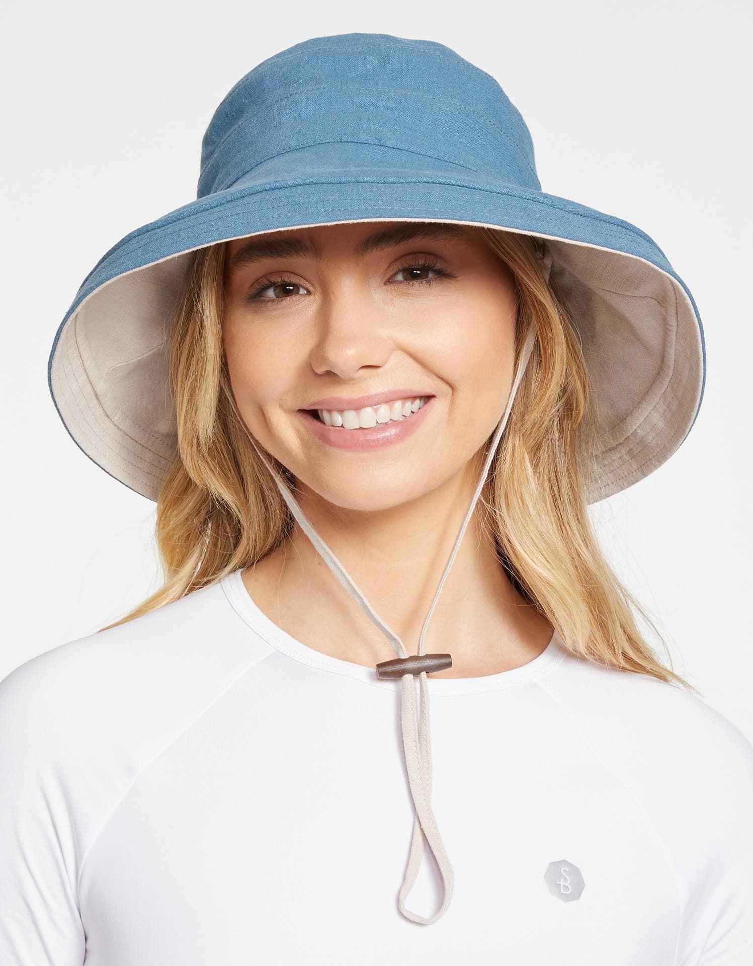 Holiday Sun Hat UPF50+ - L/XL / BLUE / BEIGE