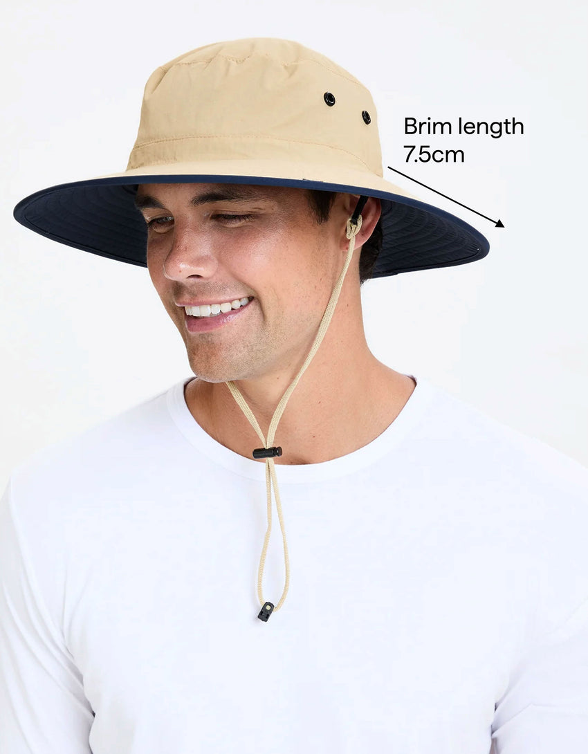 UPF 50+ Sun Protective Broad Brim Sun Hat For Men | Solbari