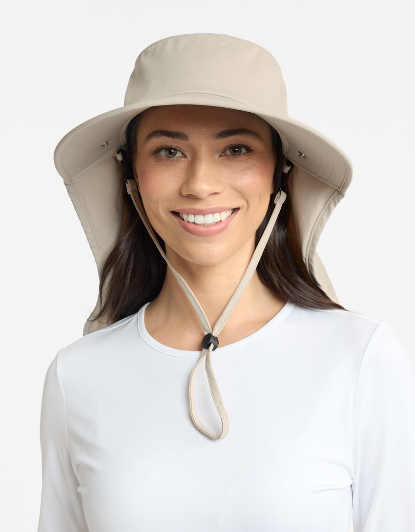 Ultimate Wide Brim Sun Hat with Face Protection UPF 50+ (Legionnaire Style) | Solbari UK