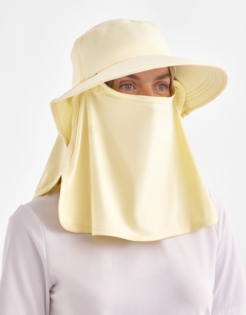 Ultimate Wide Brim Sun Hat with Face Protection UPF 50+ (Legionnaire Style) | Solbari UK