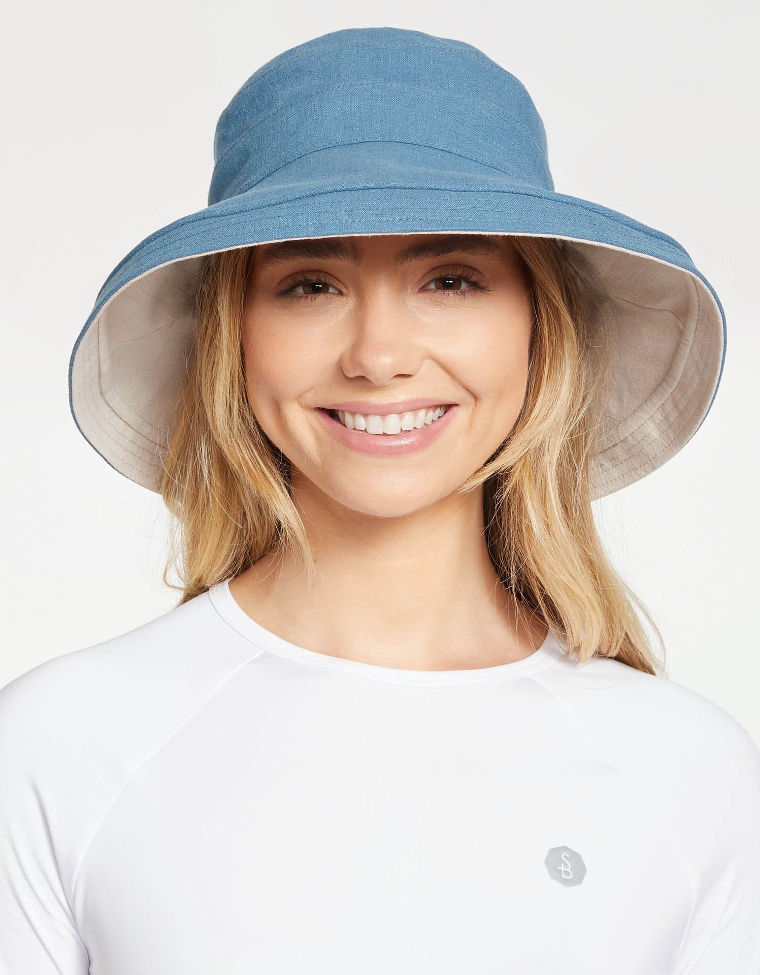 Holiday Sun Hat UPF50+ - S/M / BLUE / BEIGE